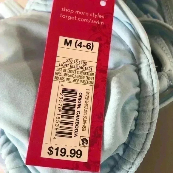 BUNDLE Crochet Bralette Bikini Tops Xhilaration Sage Green and blue Medium NWT - Picture 15 of 16